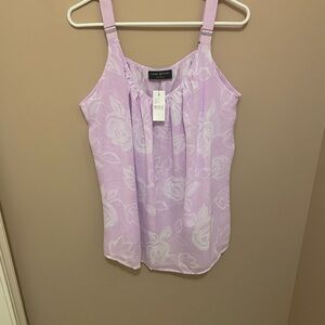 Lane Bryant Light Purple Floral Camisole